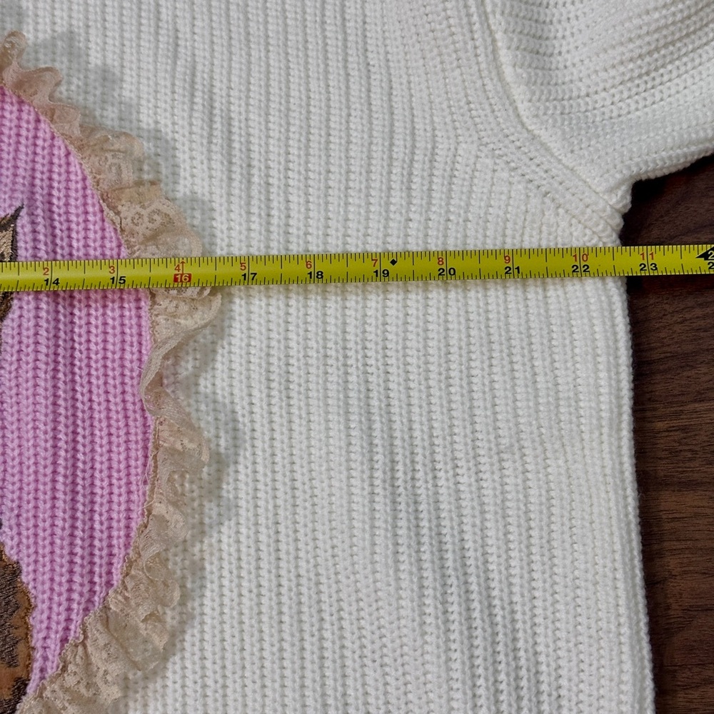 NWT Vintage-Style Cute Kitten Portrait Oversized Sweater - Picture 7 of 14